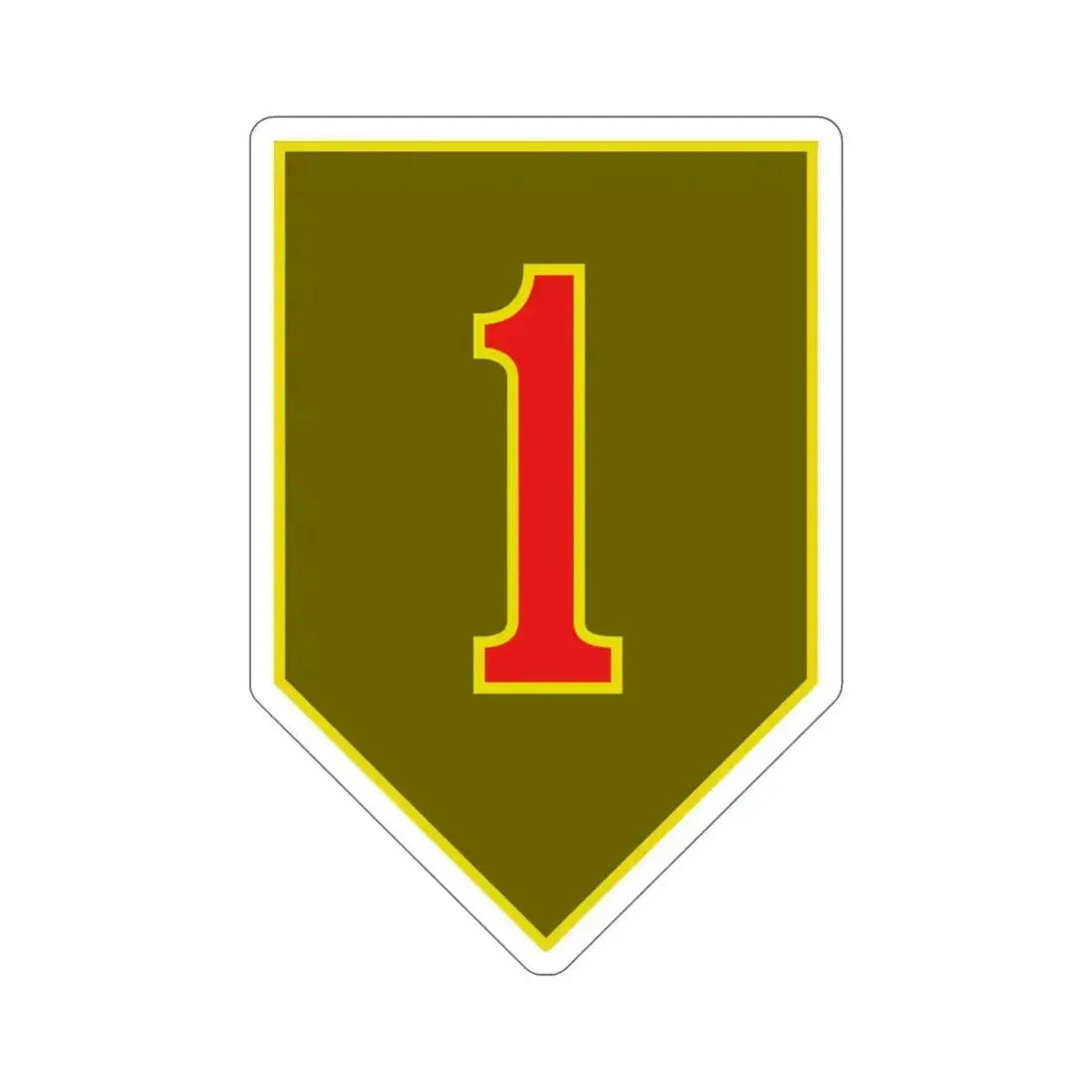 1st Infantry Division (U.S. Army) STICKER Vinyl Die-Cut Decal 6 Inch - The Sticker Space