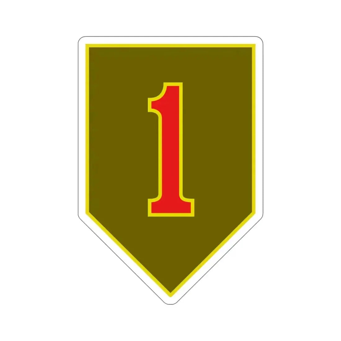 1st Infantry Division (U.S. Army) STICKER Vinyl Die-Cut Decal 6 Inch - The Sticker Space