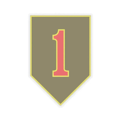 1st Infantry Division (U.S. Army) STICKER Vinyl Kiss-Cut Decal 2 Inch Transparent - The Sticker Space