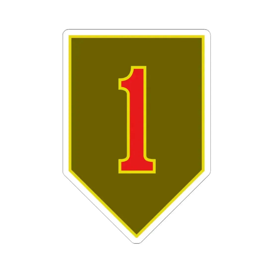 1st Infantry Division (U.S. Army) STICKER Vinyl Kiss-Cut Decal 6 Inch White - The Sticker Space
