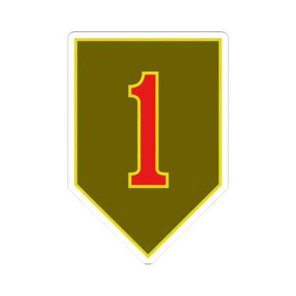 1st Infantry Division (U.S. Army) STICKER Vinyl Kiss-Cut Decal - The Sticker Space