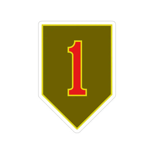 1st Infantry Division (U.S. Army) Transparent STICKER Die-Cut Vinyl Decal 6 Inch - The Sticker Space