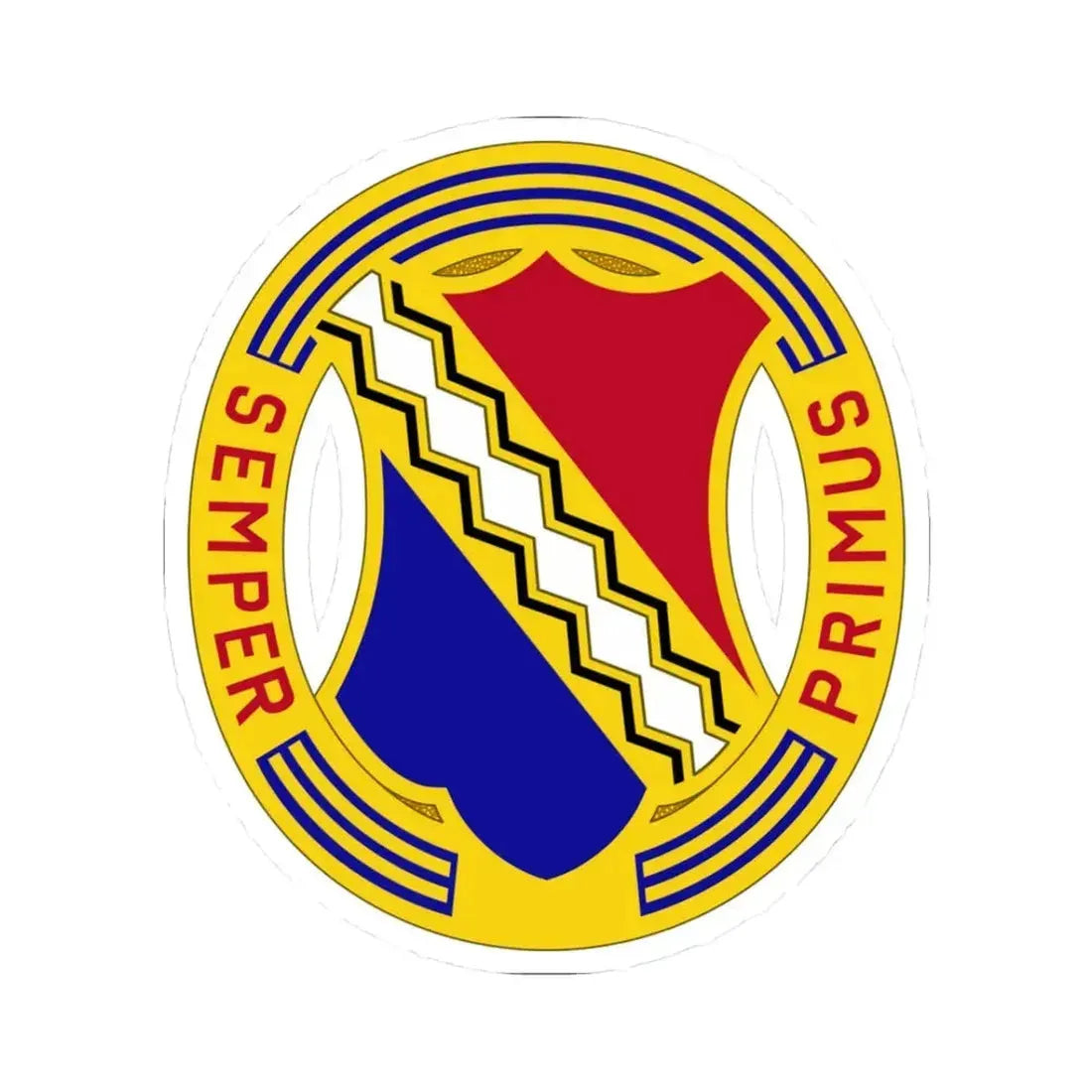 1st Infantry Regiment (U.S. Army) STICKER Vinyl Kiss-Cut Decal 3 Inch White - The Sticker Space