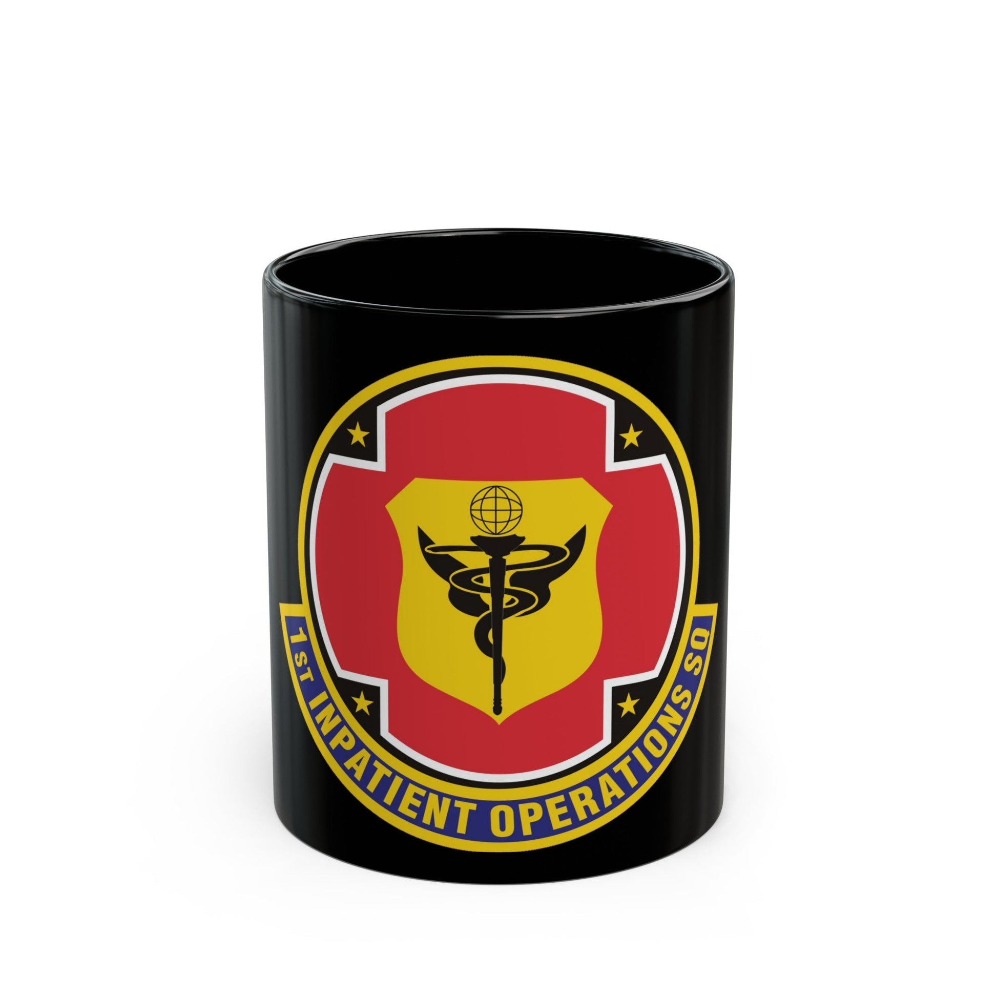 1st Inpatient Operations Squadron (U.S. Air Force) Black Coffee Mug-11oz-The Sticker Space