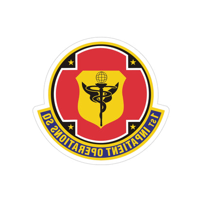 1st Inpatient Operations Squadron (U.S. Air Force) REVERSE PRINT Transparent STICKER-4" × 4"-The Sticker Space