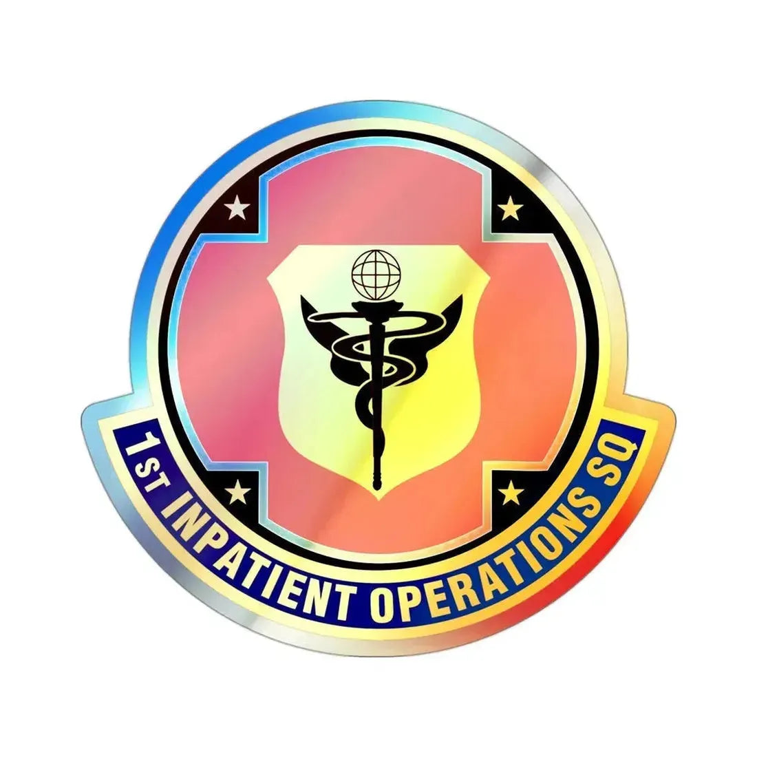 1st Inpatient Operations Squadron (U.S. Air Force) Holographic STICKER Die-Cut Vinyl Decal - The Sticker Space