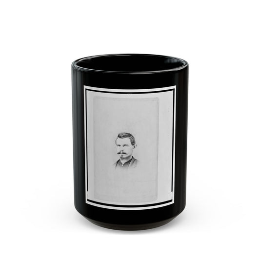 1st Lieutenant Charles Reifert (Reiffert), Union Officer In The 32nd Indiana Regiment, Bust Portrait, Facing Front (U.S. Civil War) Black Coffee Mug