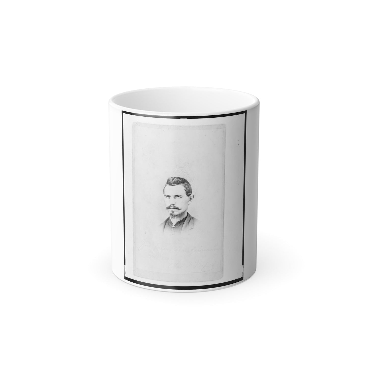 1St Lieutenant Charles Reifert (Reiffert), Union Officer in the 32Nd Indiana Regiment, Bust Portrait, Facing Front (U.S. Civil War) Color Morphing Mug 11oz-11oz-The Sticker Space