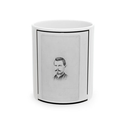 1st Lieutenant Charles Reifert (Reiffert), Union Officer In The 32nd Indiana Regiment, Bust Portrait, Facing Front (U.S. Civil War) White Coffee Mug