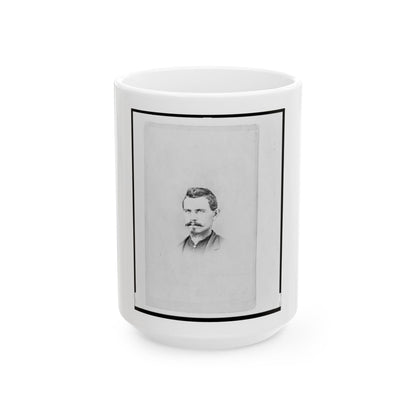 1st Lieutenant Charles Reifert (Reiffert), Union Officer In The 32nd Indiana Regiment, Bust Portrait, Facing Front (U.S. Civil War) White Coffee Mug