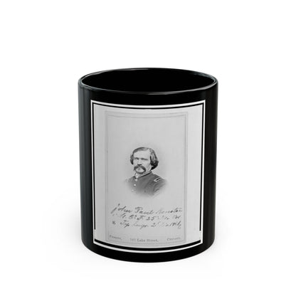 1st Lieutenant John Paul Kuntze, Union Officer, Bust Portrait, Facing Front (U.S. Civil War) Black Coffee Mug