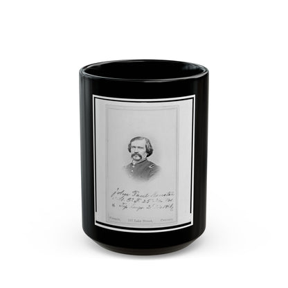 1st Lieutenant John Paul Kuntze, Union Officer, Bust Portrait, Facing Front (U.S. Civil War) Black Coffee Mug