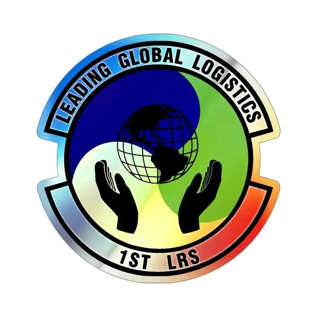 1st Logistics Readiness Squadron (U.S. Air Force) Holographic STICKER Die-Cut Vinyl Decal 4 Inch Holographic - The Sticker Space