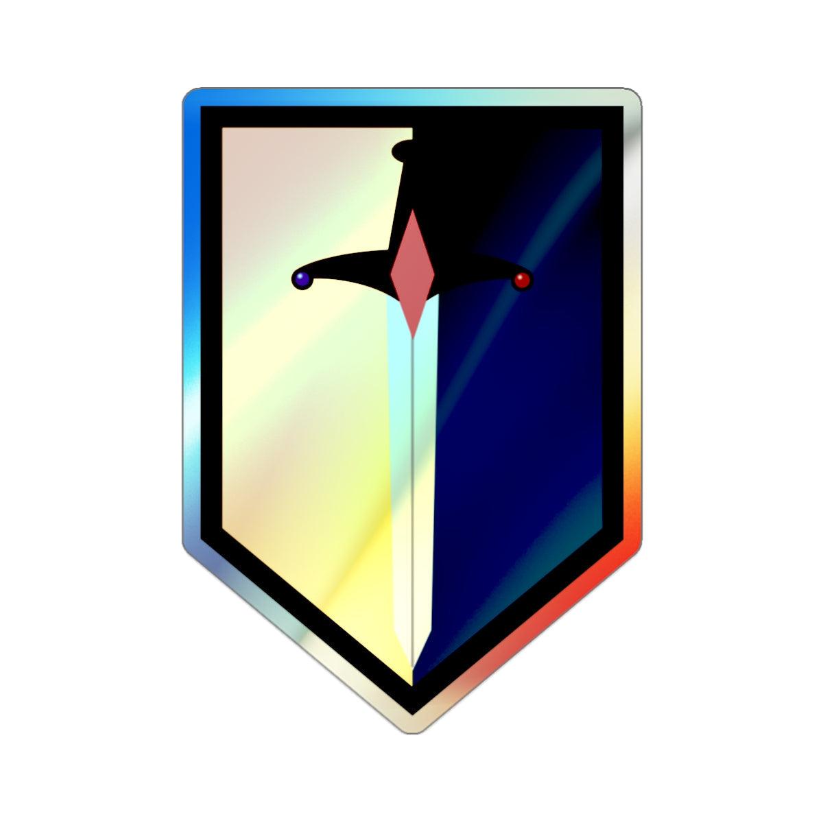 1st Maneuver Enhancement Brigade (U.S. Army) Holographic STICKER Die-Cut Vinyl Decal-2 Inch-The Sticker Space