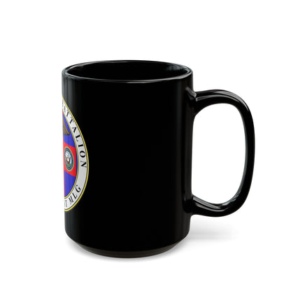 1st Medical Battalion (USMC) Black Coffee Mug-The Sticker Space