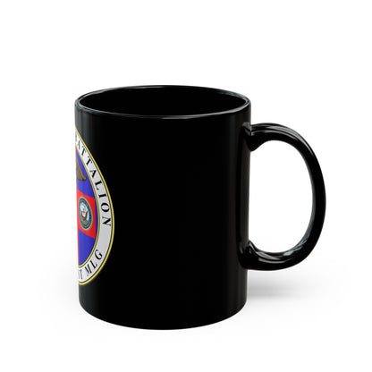 1st Medical Battalion (USMC) Black Coffee Mug-The Sticker Space