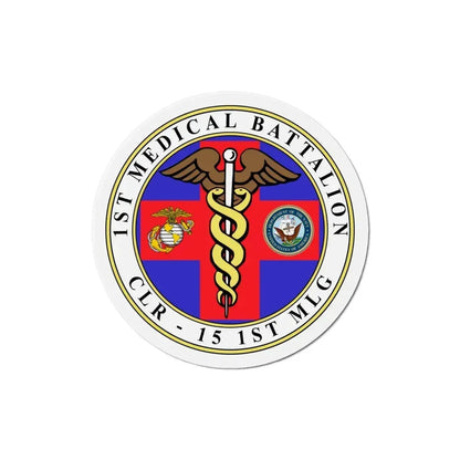 1st Medical Battalion (USMC) Refrigerator Magnet 4 Inch - The Sticker Space