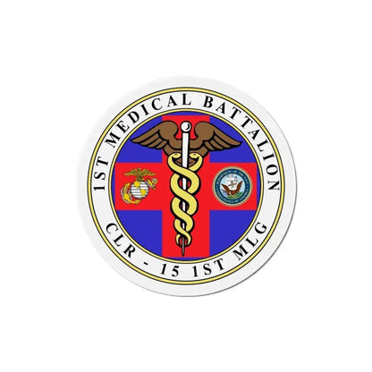 1st Medical Battalion (USMC) Refrigerator Magnet 5 Inch - The Sticker Space