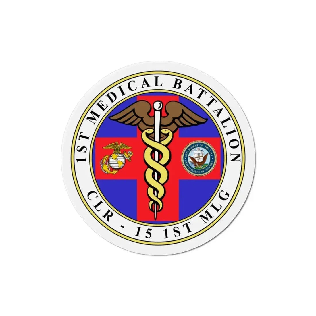 1st Medical Battalion (USMC) Refrigerator Magnet - The Sticker Space