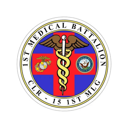 1st Medical Battalion (USMC) STICKER Vinyl Die-Cut Decal - The Sticker Space