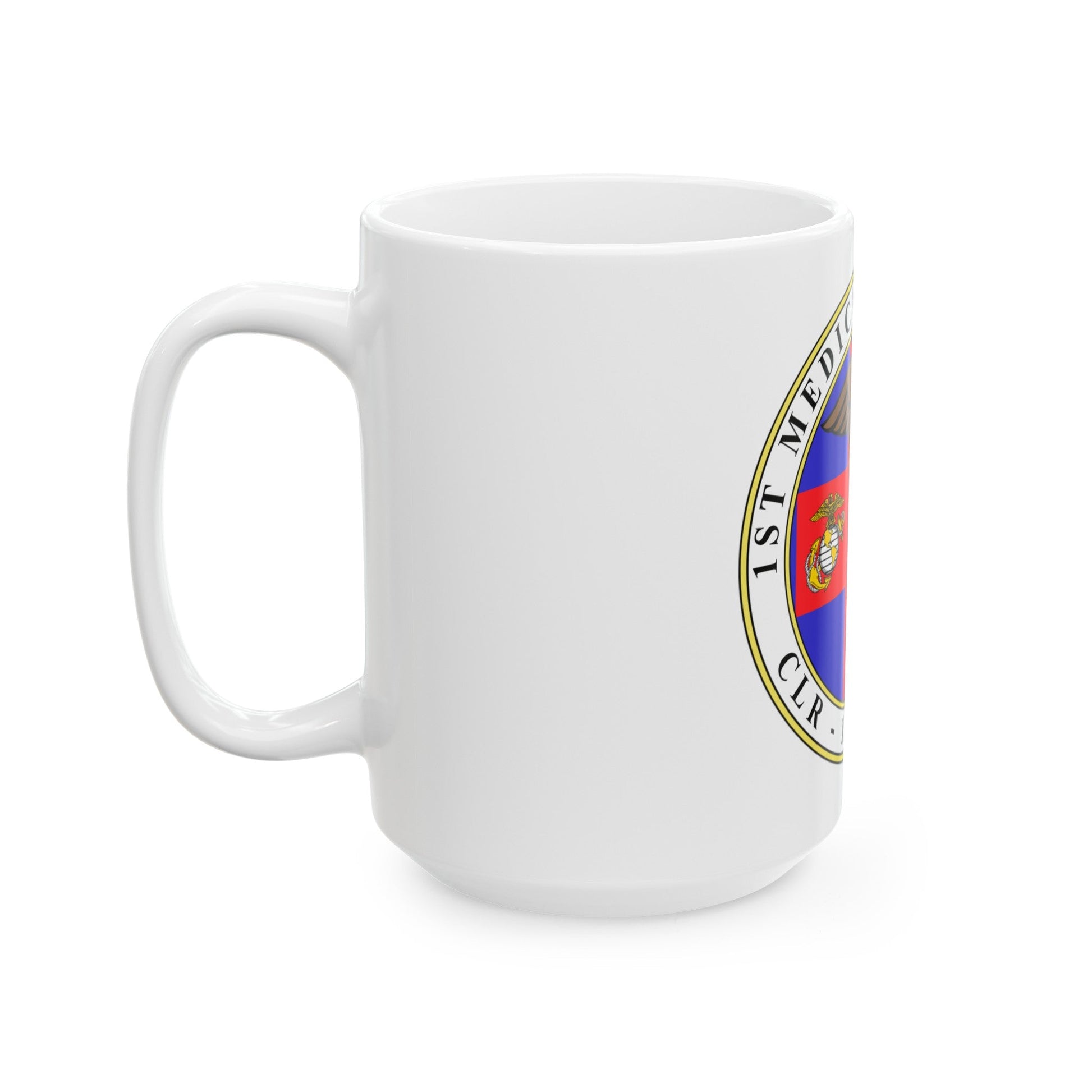 1st Medical Battalion (USMC) White Coffee Mug-The Sticker Space