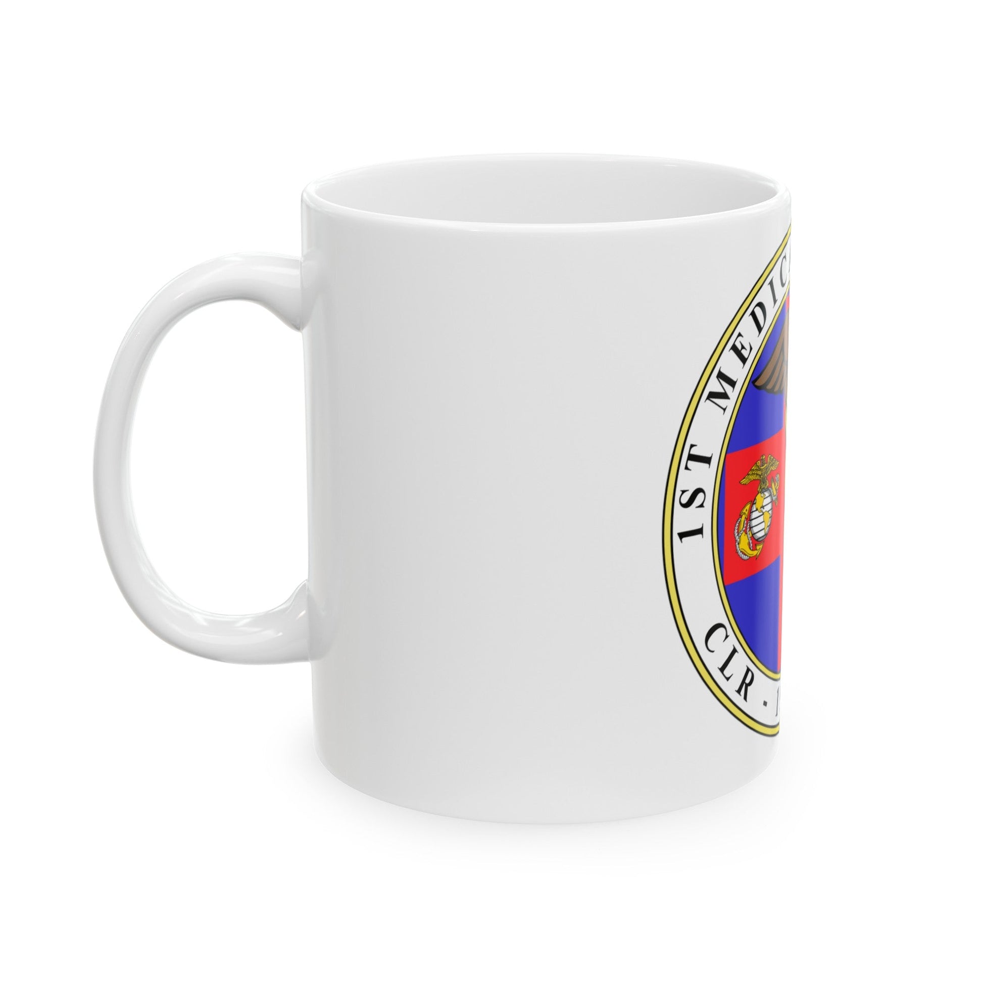 1st Medical Battalion (USMC) White Coffee Mug-The Sticker Space