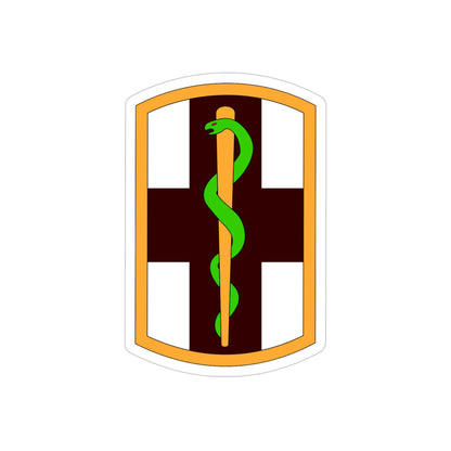 1st Medical Brigade (U.S. Army) REVERSE PRINT Transparent STICKER-4" × 4"-The Sticker Space