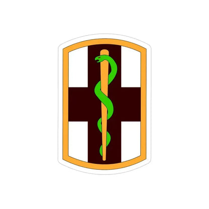 1st Medical Brigade (U.S. Army) REVERSE PRINT Transparent Die-Cut STICKER 4 Inch Die-Cut Transparent - The Sticker Space