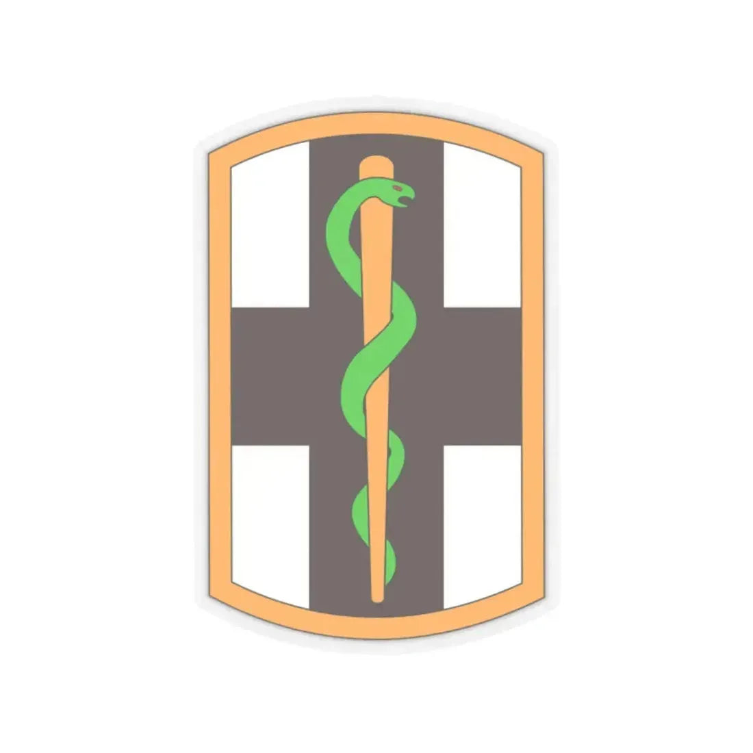 1st Medical Brigade (U.S. Army) STICKER Vinyl Kiss-Cut Decal 2 Inch Transparent - The Sticker Space