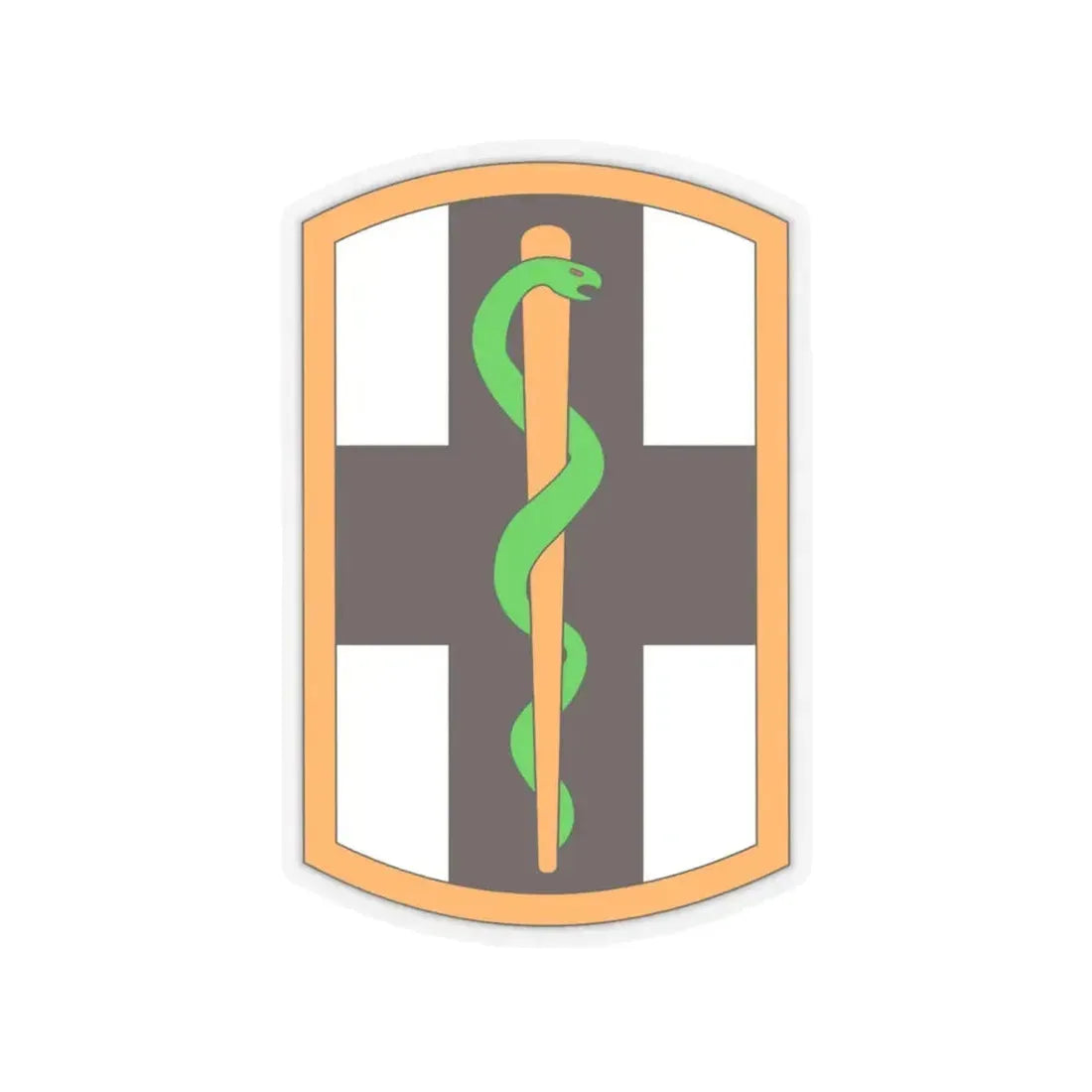 1st Medical Brigade (U.S. Army) STICKER Vinyl Kiss-Cut Decal 6 Inch Transparent - The Sticker Space