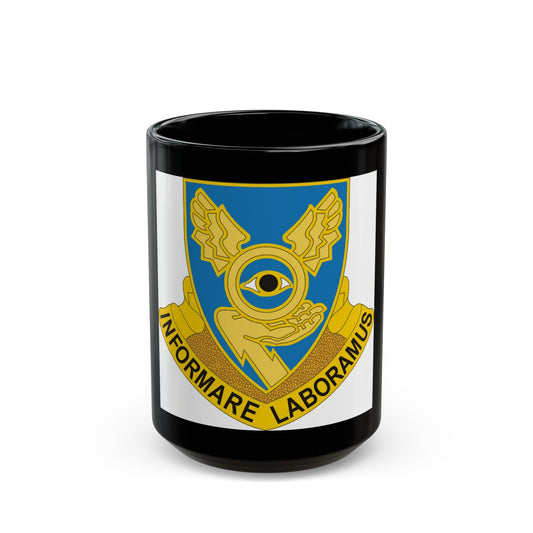 1st Military Intelligence Battalion (U.S. Army) Black Coffee Mug-15oz-The Sticker Space