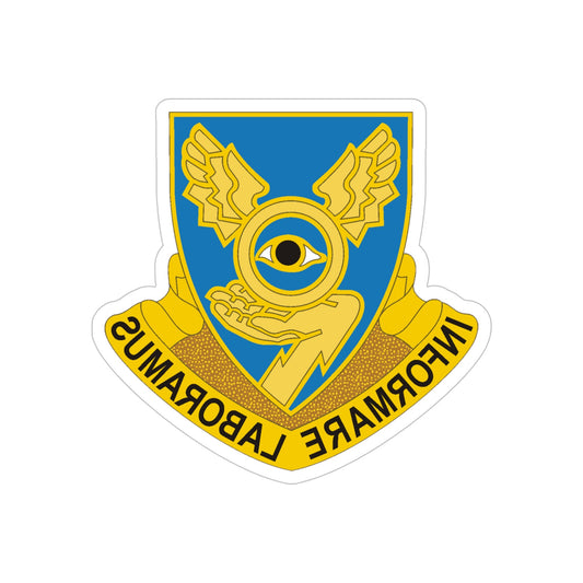 1st Military Intelligence Battalion (U.S. Army) REVERSE PRINT Transparent STICKER-6" × 6"-The Sticker Space