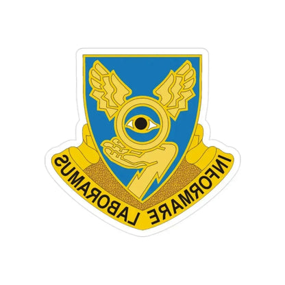 1st Military Intelligence Battalion (U.S. Army) REVERSE PRINT Transparent Die-Cut STICKER 2 Inch Die-Cut Transparent - The Sticker Space