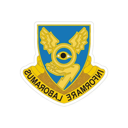 1st Military Intelligence Battalion (U.S. Army) REVERSE PRINT Transparent Die-Cut STICKER 4 Inch Die-Cut Transparent - The Sticker Space