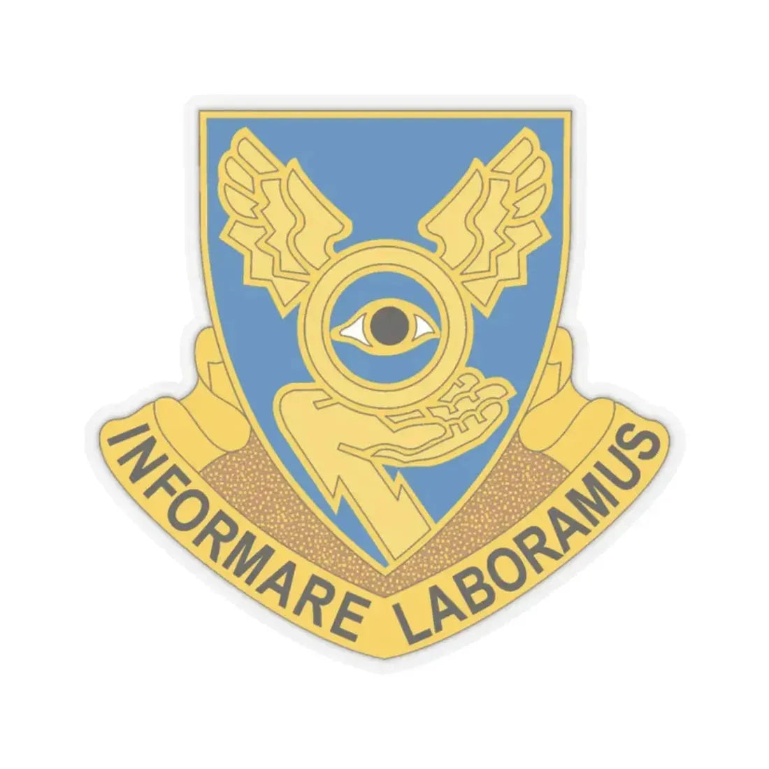 1st Military Intelligence Battalion (U.S. Army) STICKER Vinyl Kiss-Cut Decal 2 Inch Transparent - The Sticker Space