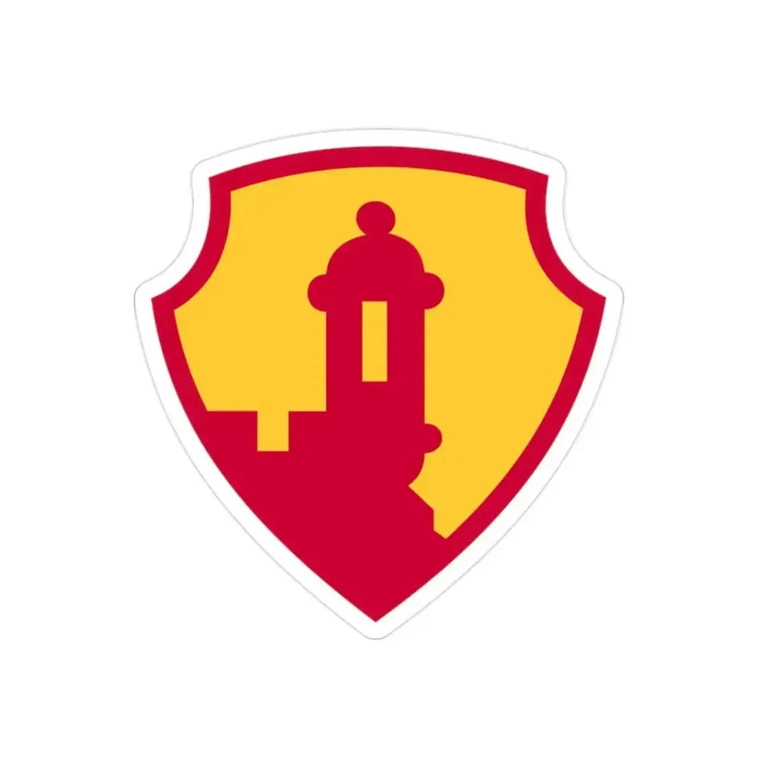 1st Mission Support Command 2 (U.S. Army) REVERSE PRINT Transparent Die-Cut STICKER 2 Inch Die-Cut Transparent - The Sticker Space