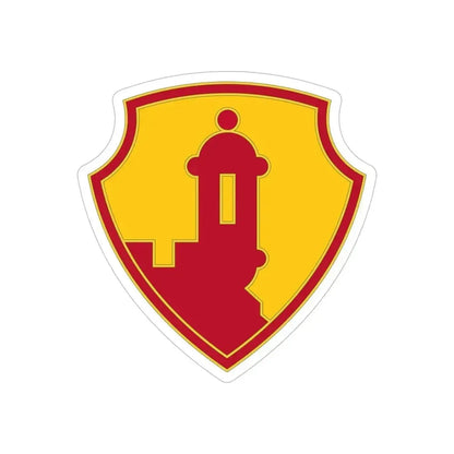 1ST MISSION SUPPORT COMMAND (U.S. Army) REVERSE PRINT Transparent Die-Cut STICKER 6 Inch Die-Cut Transparent - The Sticker Space