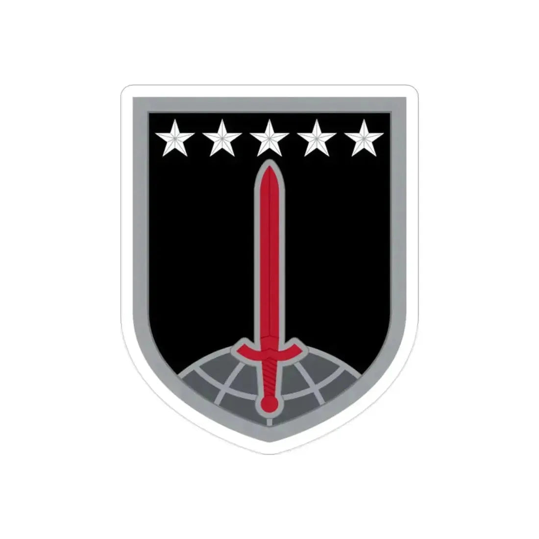 1ST MULTIDOMAIN TASK FORCE (U.S. Army) REVERSE PRINT Transparent Die-Cut STICKER 2 Inch Die-Cut Transparent - The Sticker Space