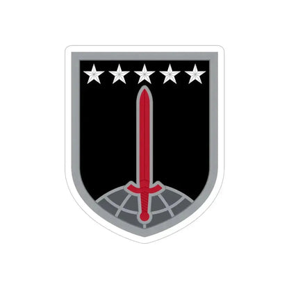 1ST MULTIDOMAIN TASK FORCE (U.S. Army) REVERSE PRINT Transparent Die-Cut STICKER 5 Inch Die-Cut Transparent - The Sticker Space