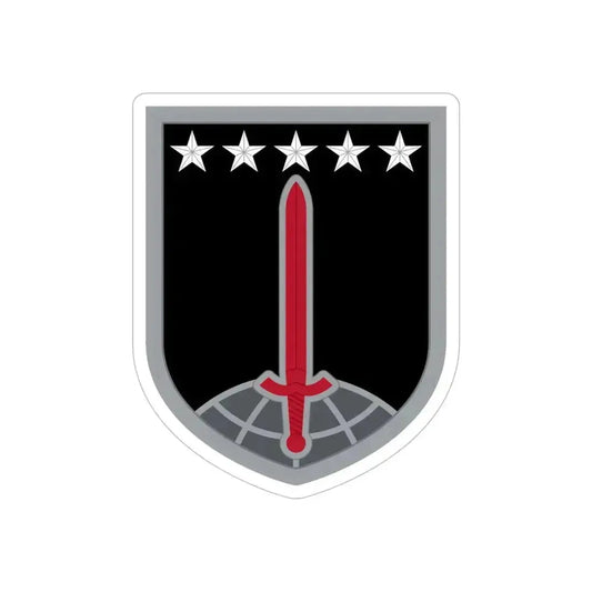 1ST MULTIDOMAIN TASK FORCE (U.S. Army) REVERSE PRINT Transparent Die-Cut STICKER 6 Inch Die-Cut Transparent - The Sticker Space