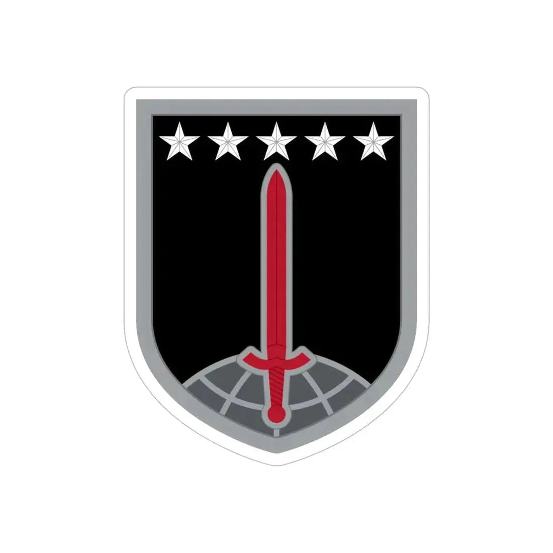 1ST MULTIDOMAIN TASK FORCE (U.S. Army) REVERSE PRINT Transparent Die-Cut STICKER - The Sticker Space