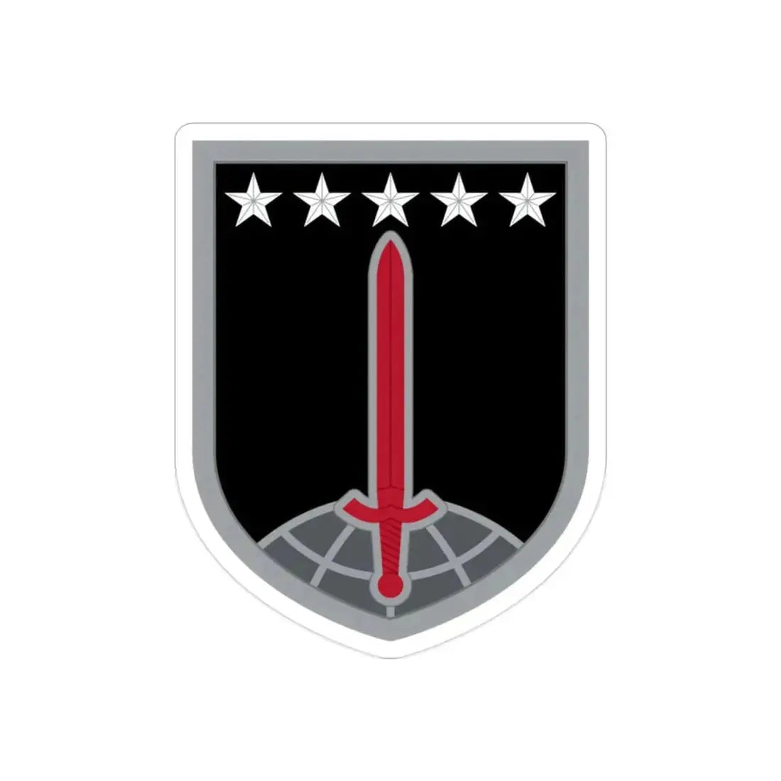 1ST MULTIDOMAIN TASK FORCE (U.S. Army) REVERSE PRINT Transparent Die-Cut STICKER - The Sticker Space