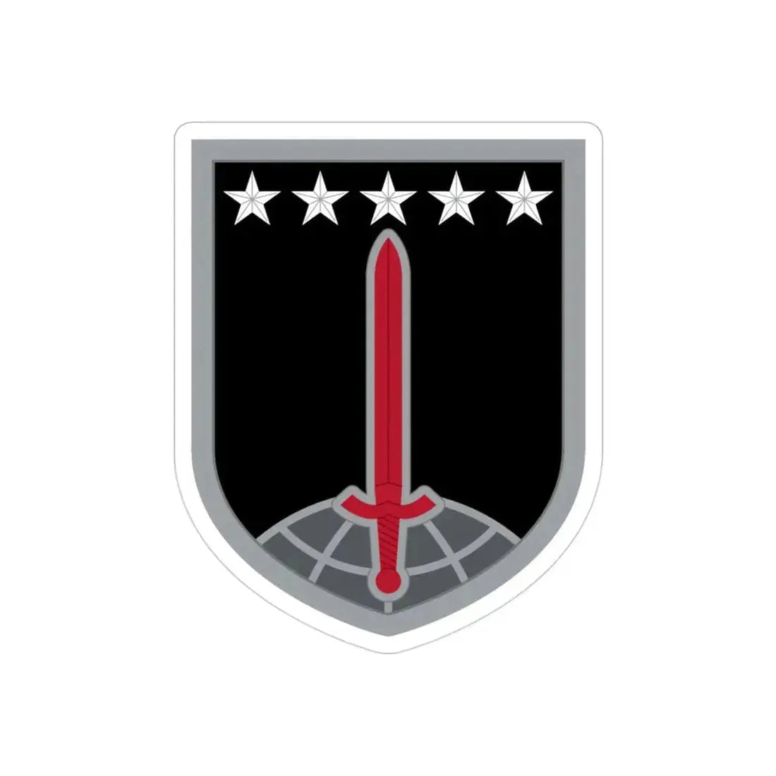 1ST MULTIDOMAIN TASK FORCE (U.S. Army) REVERSE PRINT Transparent Die-Cut STICKER - The Sticker Space