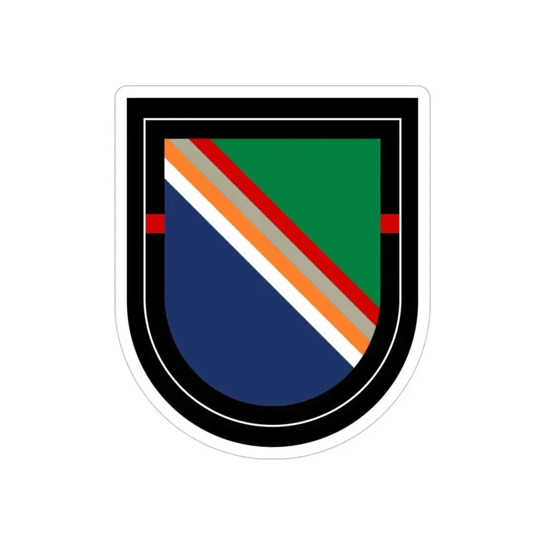 1st Ranger Battalion 3 (U.S. Army) REVERSE PRINT Transparent Die-Cut STICKER 6 Inch Die-Cut Transparent - The Sticker Space