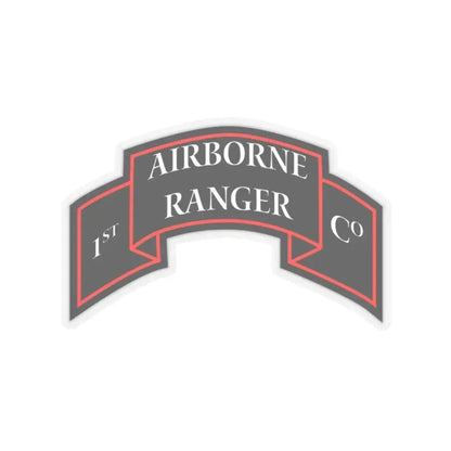 1st Ranger Infantry Company (U.S. Army) STICKER Vinyl Kiss-Cut Decal 2 Inch Transparent - The Sticker Space
