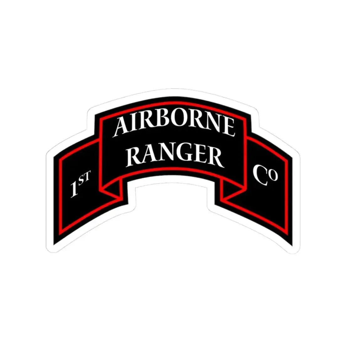1st Ranger Infantry Company (U.S. Army) STICKER Vinyl Kiss-Cut Decal 3 Inch White - The Sticker Space