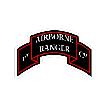 1st Ranger Infantry Company (U.S. Army) STICKER Vinyl Kiss-Cut Decal 3 Inch White - The Sticker Space