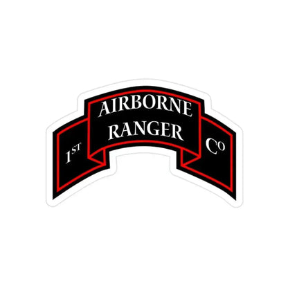 1st Ranger Infantry Company (U.S. Army) Transparent STICKER Die-Cut Vinyl Decal 2 Inch - The Sticker Space
