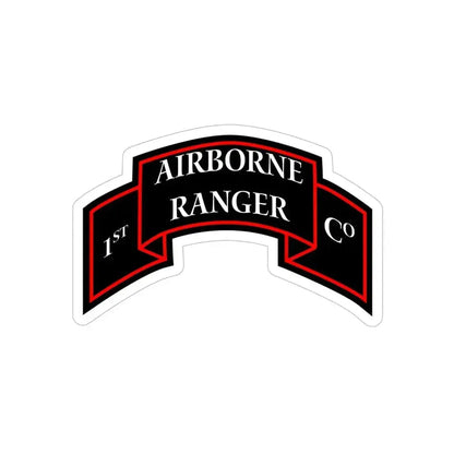 1st Ranger Infantry Company (U.S. Army) Transparent STICKER Die-Cut Vinyl Decal 5 Inch - The Sticker Space