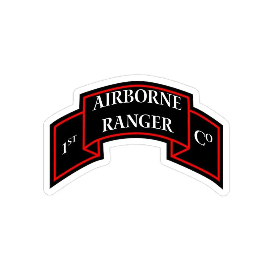 1st Ranger Infantry Company (U.S. Army) Transparent STICKER Die-Cut Vinyl Decal - The Sticker Space